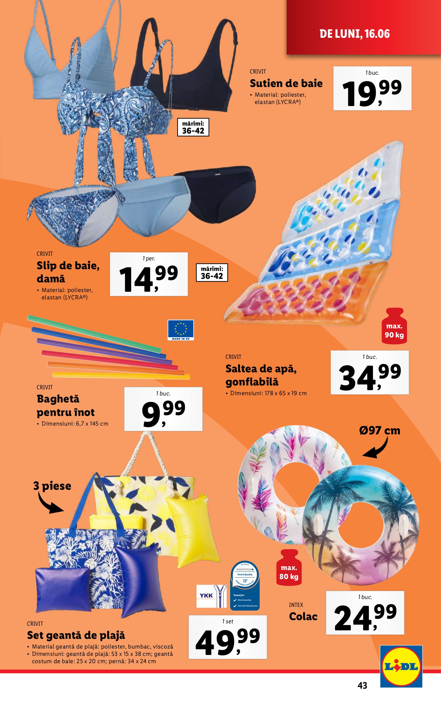 lidl - Catalog Lidl valabil din 16.06. până pe 22.06. - page: 43 lidl - Catalog Lidl valabil din 16.06. până pe 22.06. - page: 43