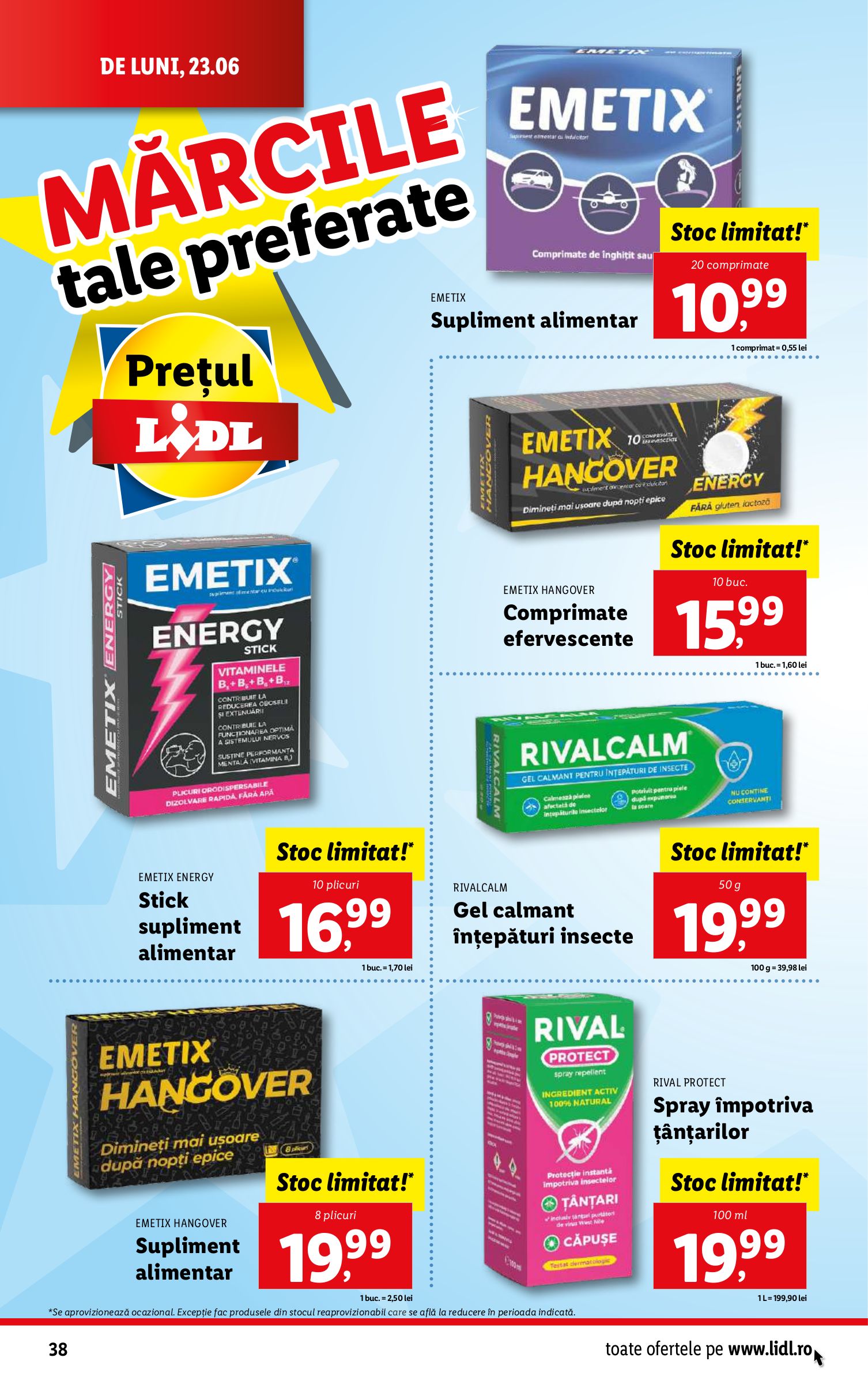 lidl - Catalog Lidl valabil din 23.06. până pe 29.06. - page: 38 lidl - Catalog Lidl valabil din 23.06. până pe 29.06. - page: 38