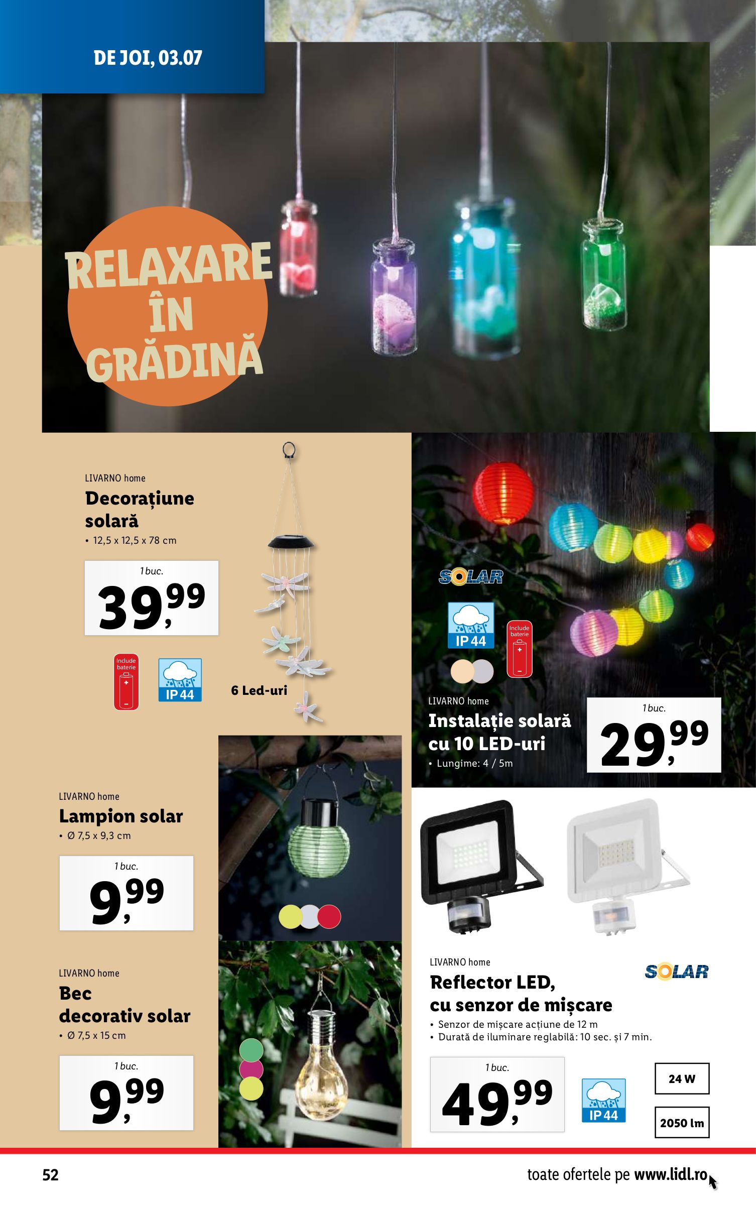lidl - Catalog Lidl valabil din 30.06. până pe 06.07. - page: 52 lidl - Catalog Lidl valabil din 30.06. până pe 06.07. - page: 52