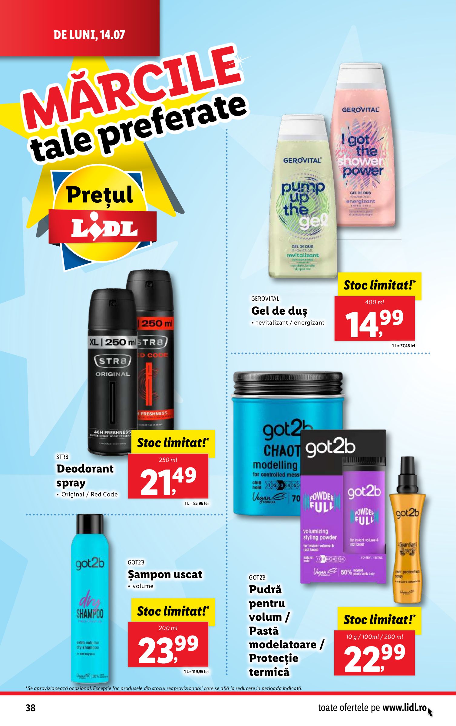 lidl - Catalog Lidl valabil din 14.07. până pe 20.07. - page: 38 lidl - Catalog Lidl valabil din 14.07. până pe 20.07. - page: 38