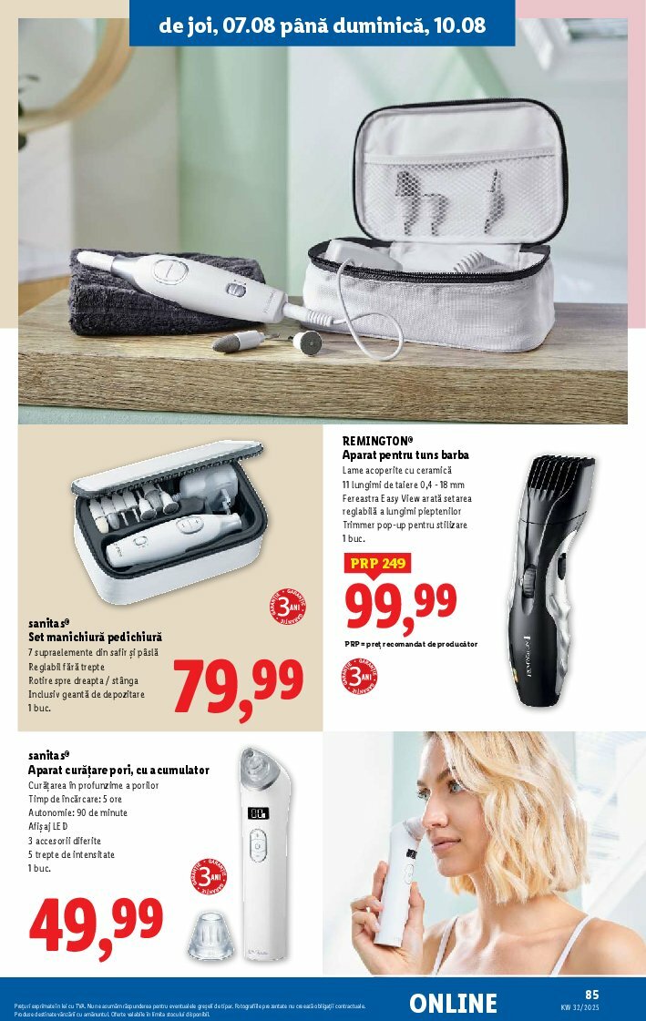 lidl - Catalog Lidl valabil din 04.08. până pe 10.08. - page: 85