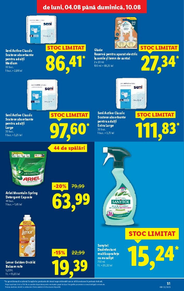 lidl - Catalog Lidl valabil din 04.08. până pe 10.08. - page: 31