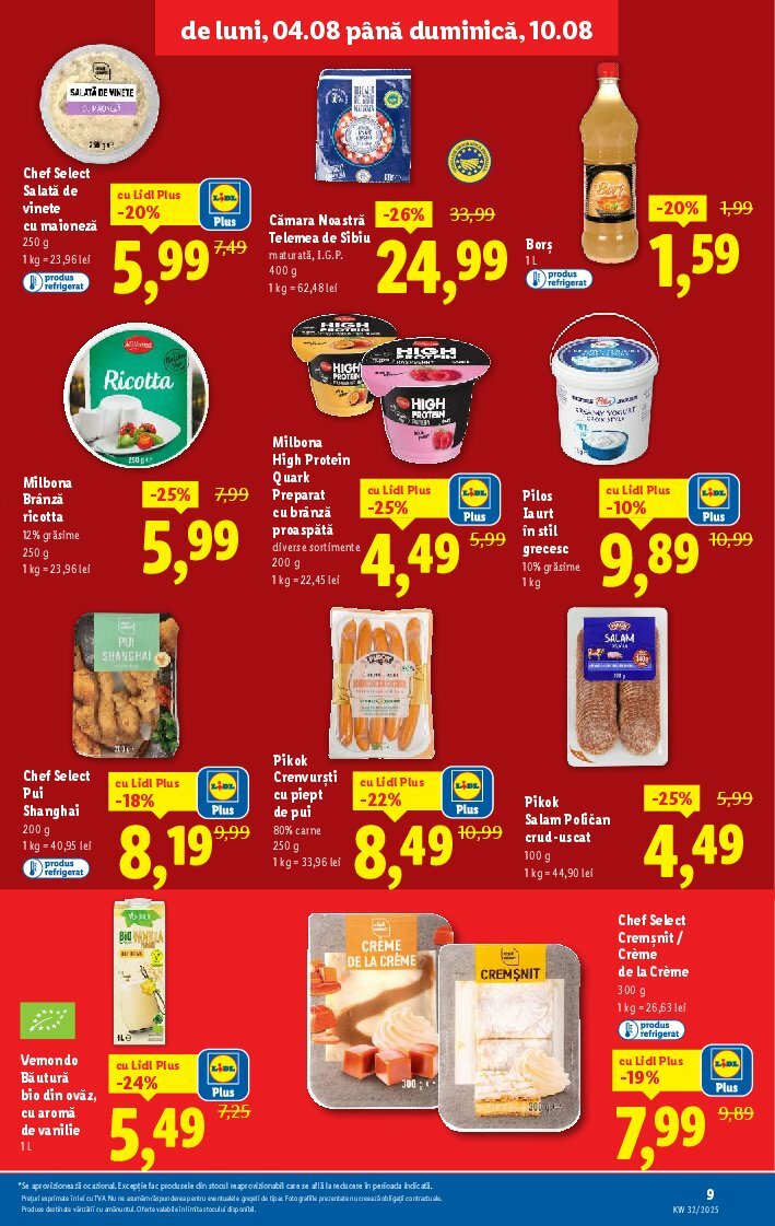 lidl - Catalog Lidl valabil din 04.08. până pe 10.08. - page: 9