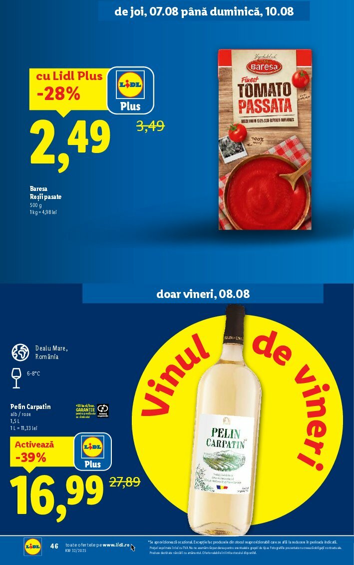 lidl - Catalog Lidl valabil din 04.08. până pe 10.08. - page: 46