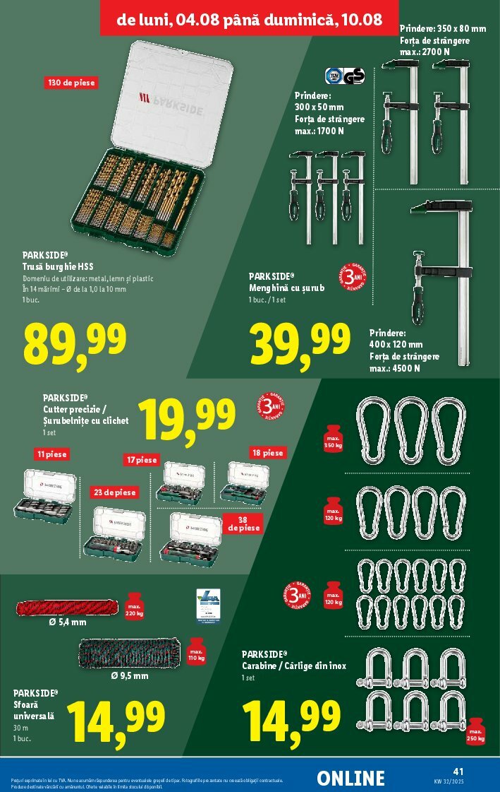lidl - Catalog Lidl valabil din 04.08. până pe 10.08. - page: 41