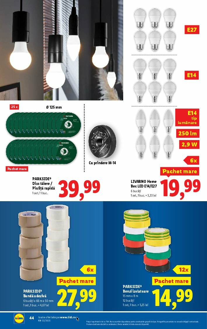 lidl - Catalog Lidl valabil din 04.08. până pe 10.08. - page: 44