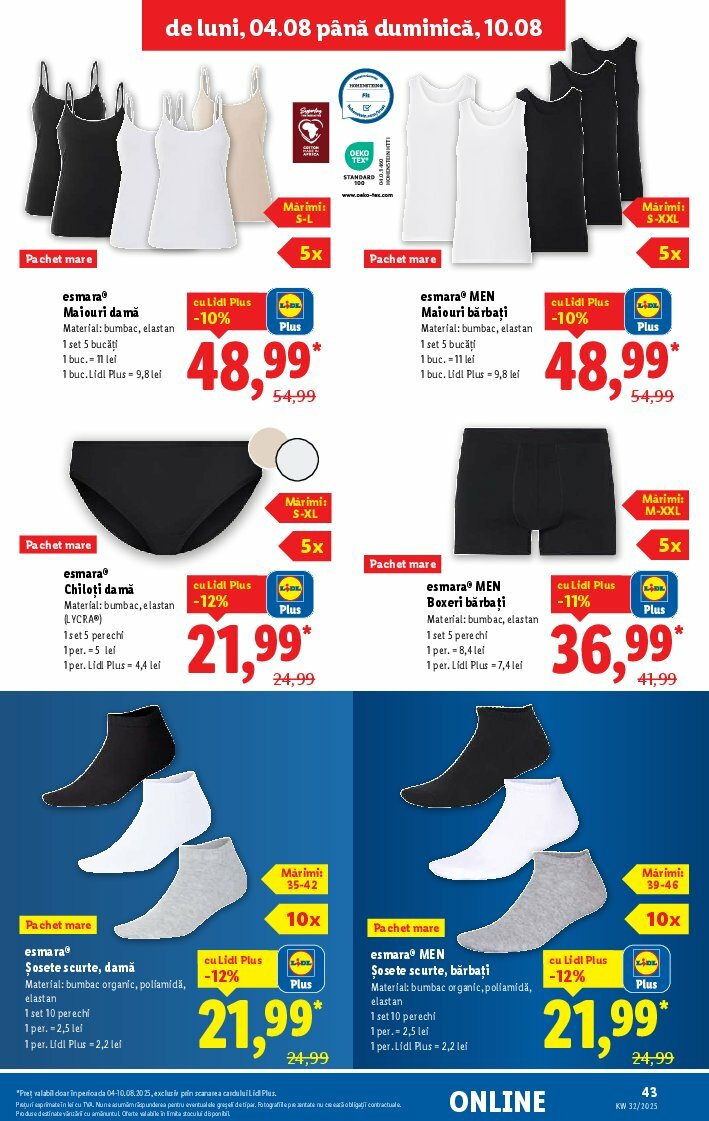 lidl - Catalog Lidl valabil din 04.08. până pe 10.08. - page: 43