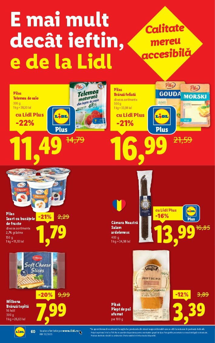 lidl - Catalog Lidl valabil din 11.08. până pe 17.08. - page: 60