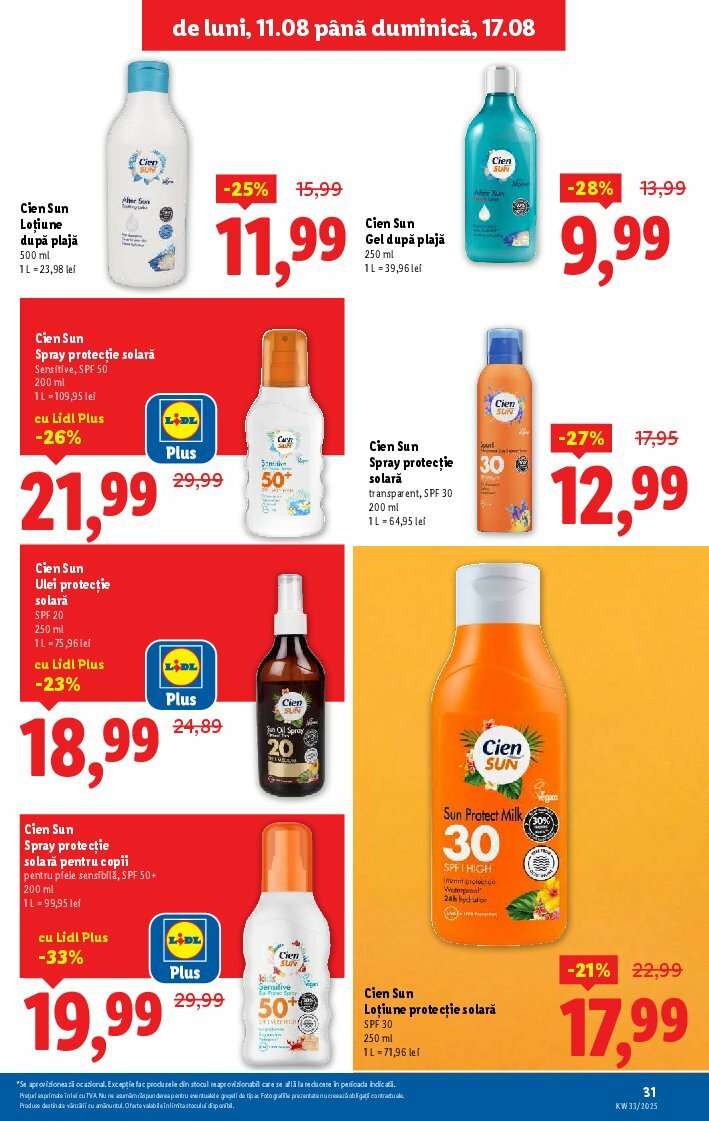lidl - Catalog Lidl valabil din 11.08. până pe 17.08. - page: 31
