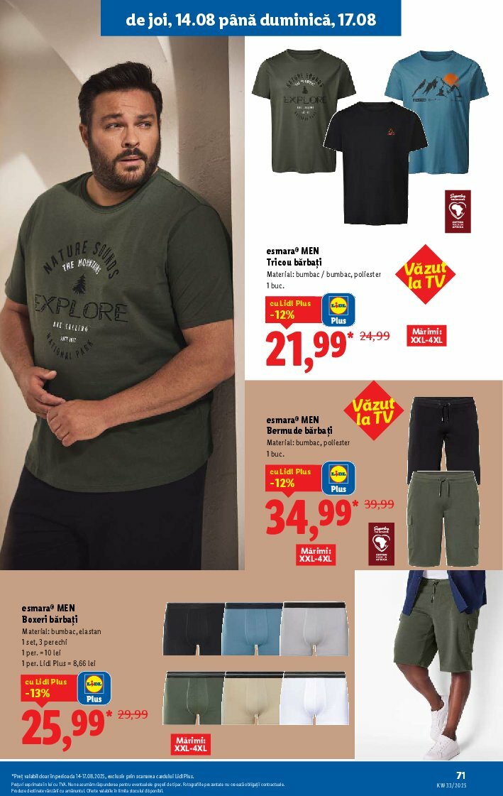 lidl - Catalog Lidl valabil din 11.08. până pe 17.08. - page: 71