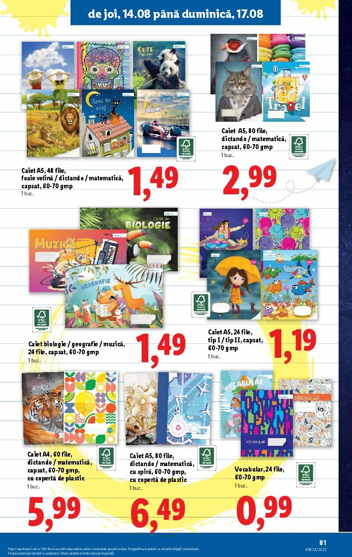 lidl - Catalog Lidl valabil din 11.08. până pe 17.08. - page: 81