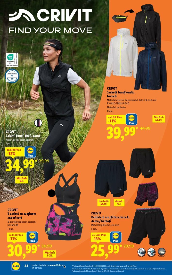 lidl - Catalog Lidl valabil din 11.08. până pe 17.08. - page: 44