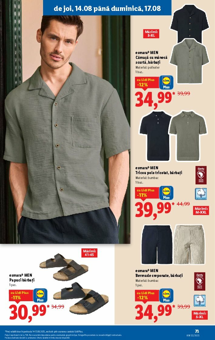 lidl - Catalog Lidl valabil din 11.08. până pe 17.08. - page: 73