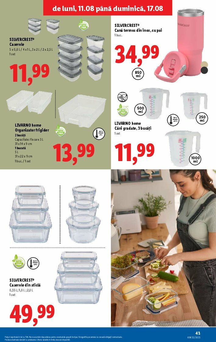 lidl - Catalog Lidl valabil din 11.08. până pe 17.08. - page: 43