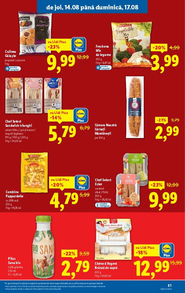lidl - Catalog Lidl valabil din 11.08. până pe 17.08. - page: 61