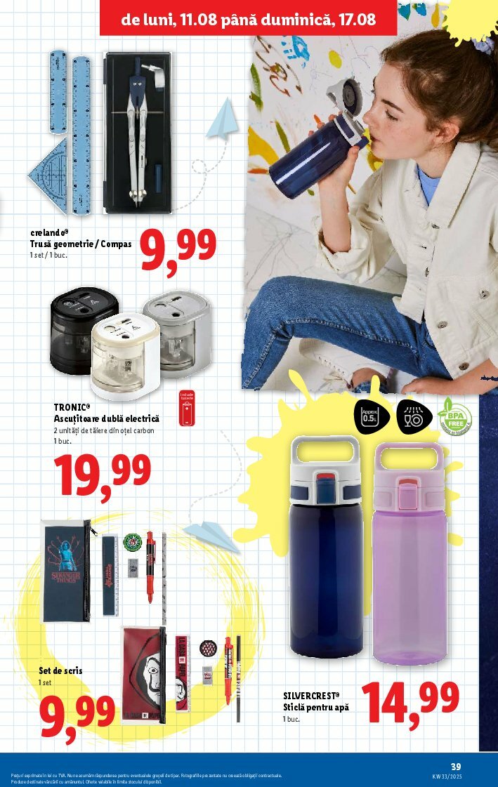 lidl - Catalog Lidl valabil din 11.08. până pe 17.08. - page: 39