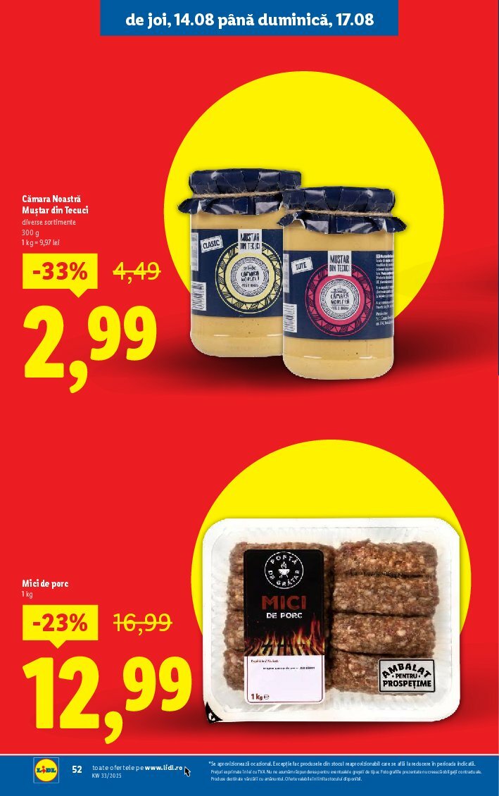 lidl - Catalog Lidl valabil din 11.08. până pe 17.08. - page: 52