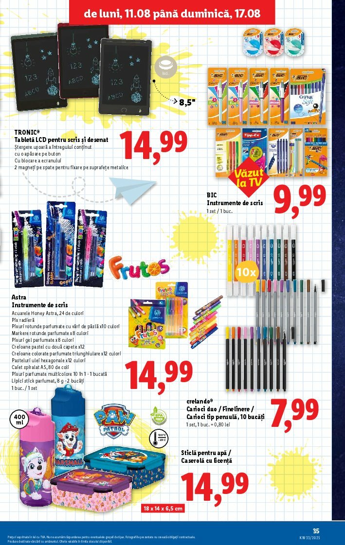 lidl - Catalog Lidl valabil din 11.08. până pe 17.08. - page: 35