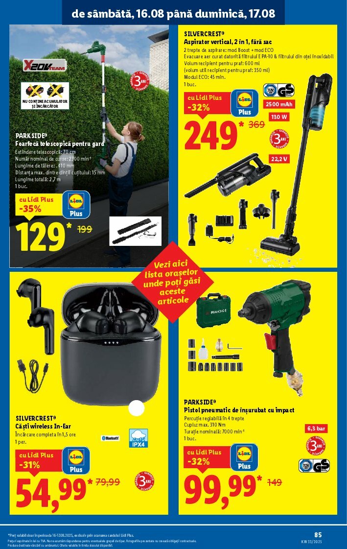 lidl - Catalog Lidl valabil din 11.08. până pe 17.08. - page: 85