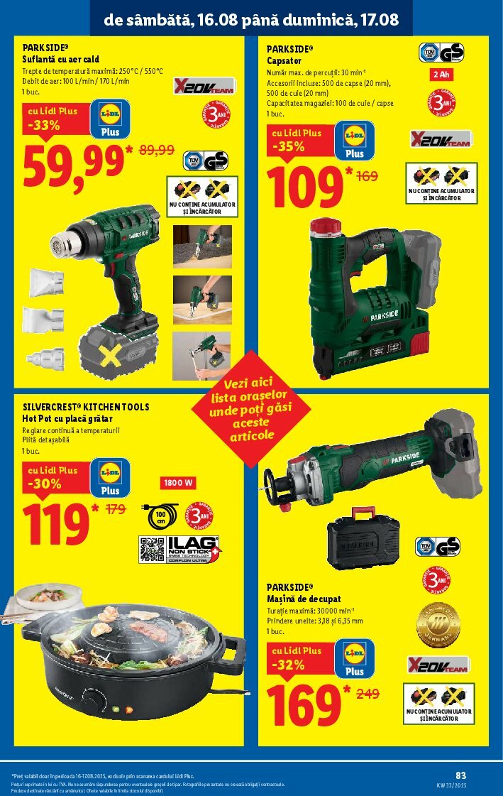 lidl - Catalog Lidl valabil din 11.08. până pe 17.08. - page: 83