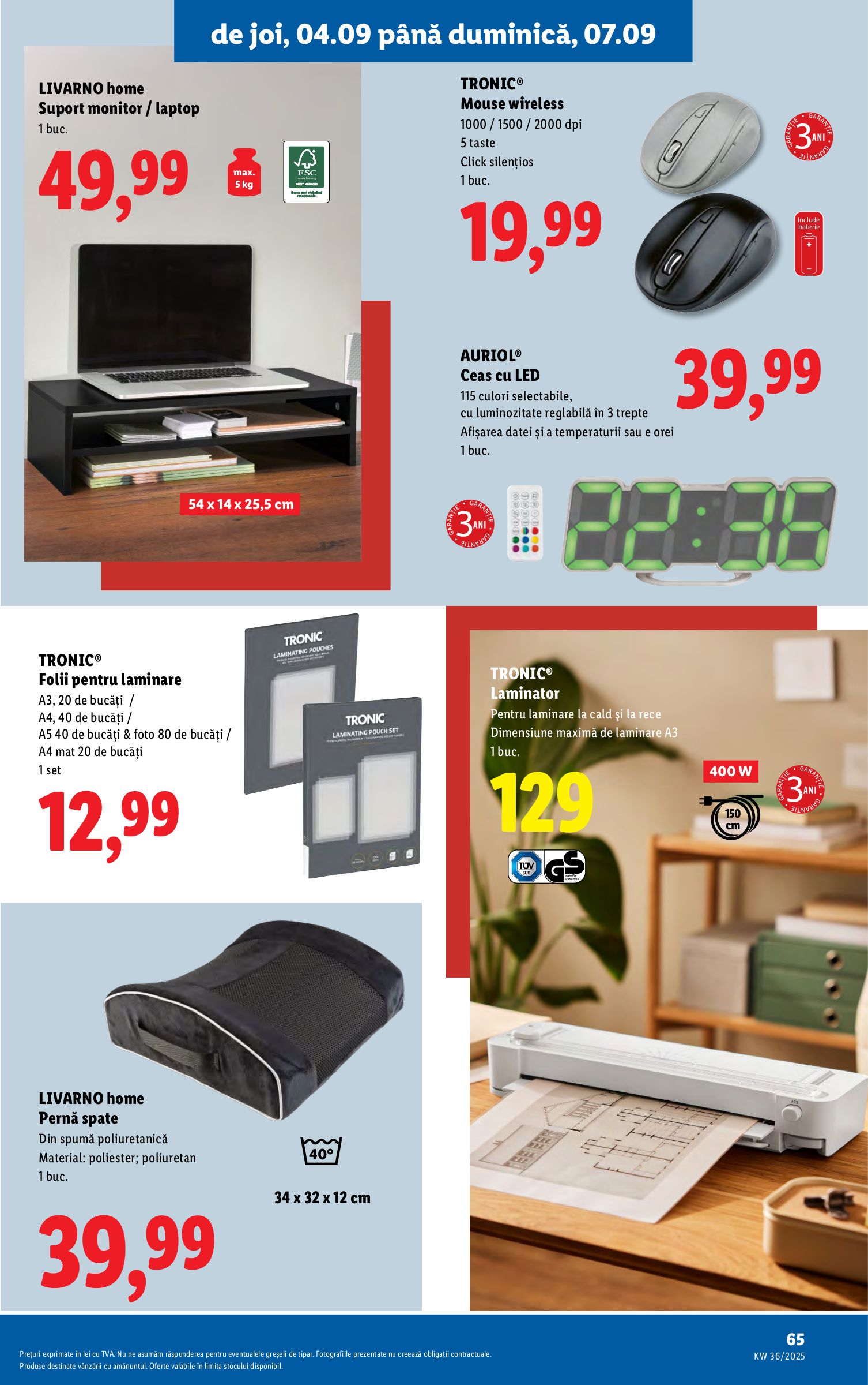 lidl - Catalog Lidl online – oferte valabile din 01.09. - page: 65