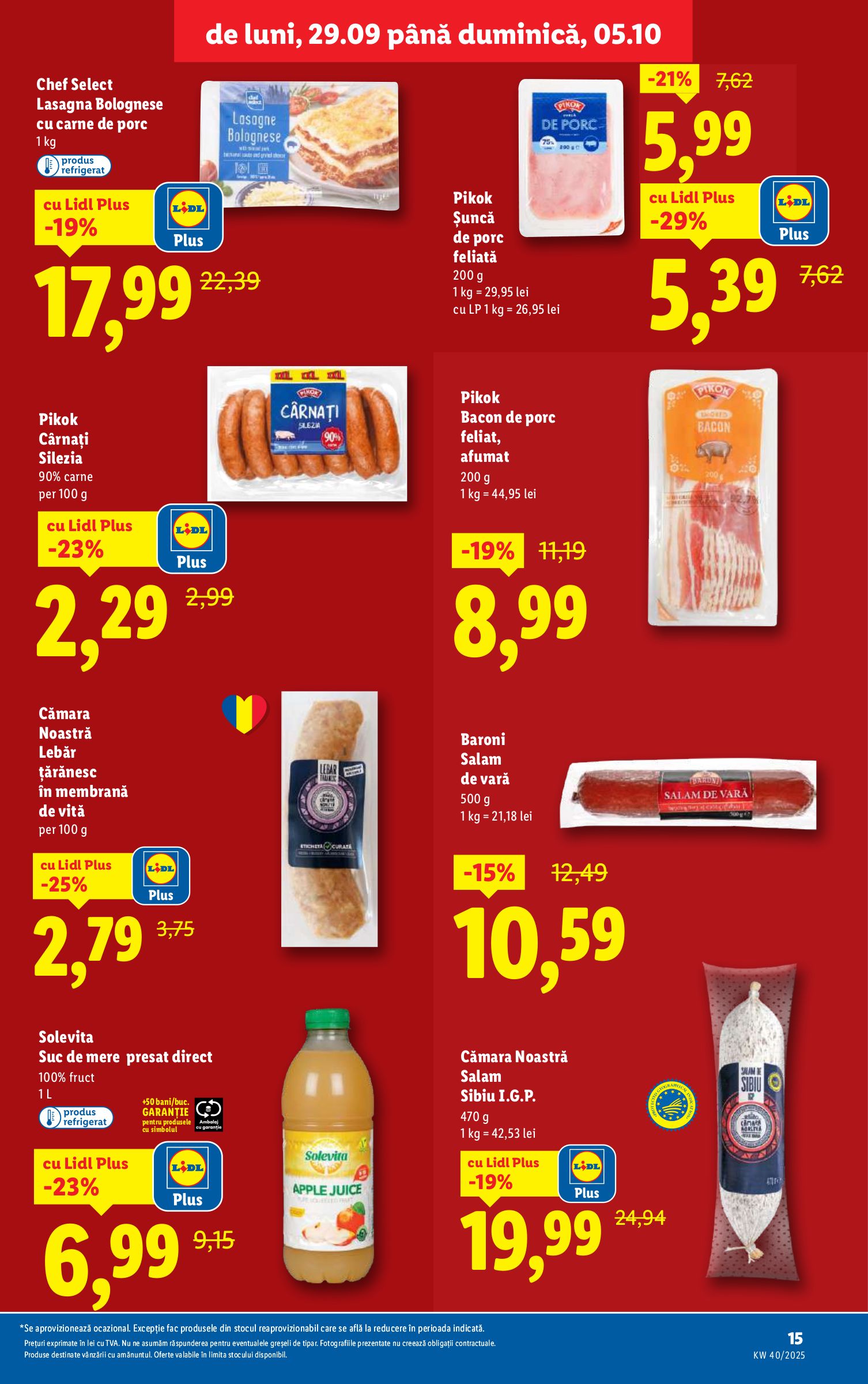 lidl - Catalog Lidl online – oferte valabile din 29.09. - page: 15 lidl - Catalog Lidl online – oferte valabile din 29.09. - page: 15
