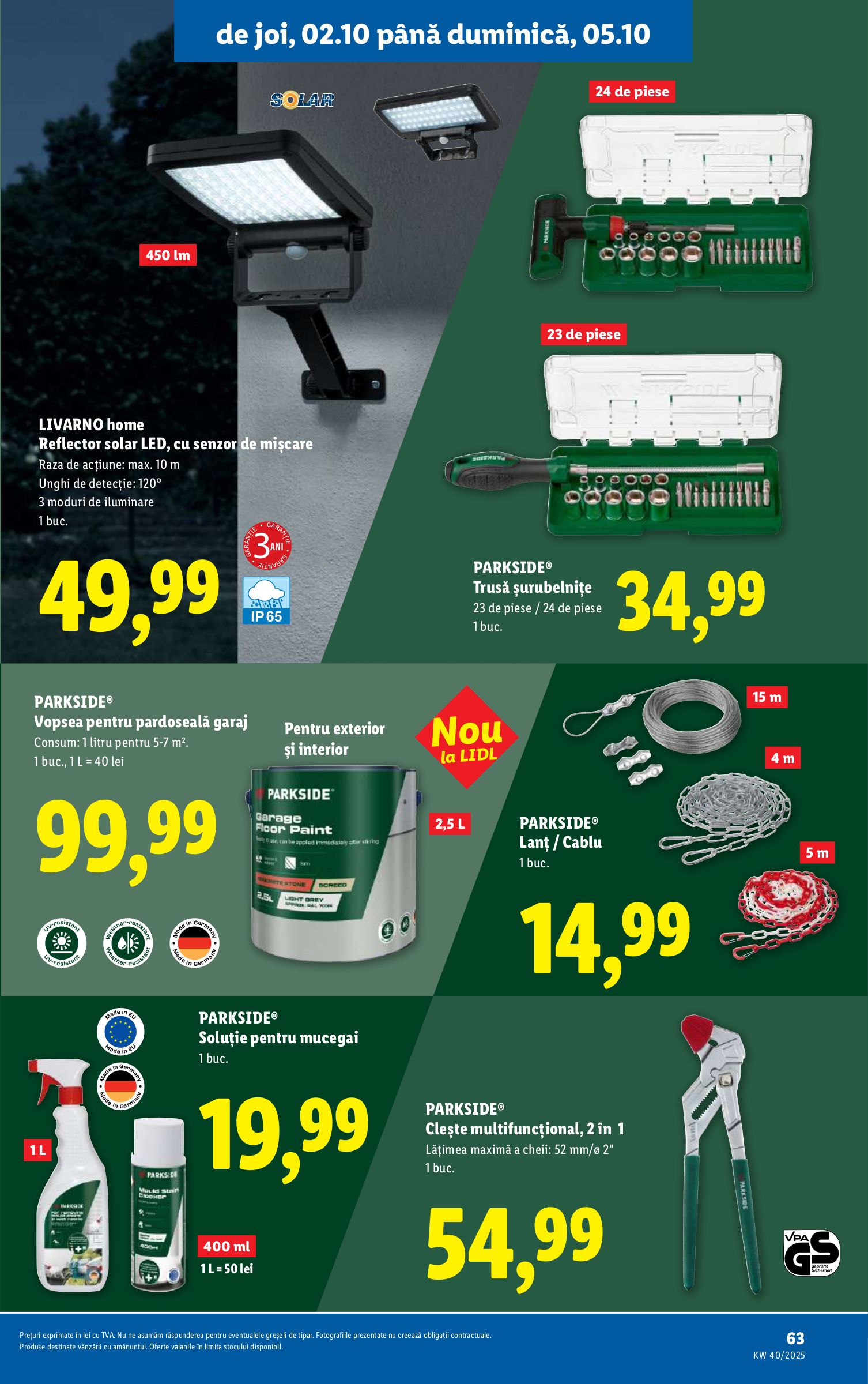 lidl - Catalog Lidl online – oferte valabile din 29.09. - page: 63 lidl - Catalog Lidl online – oferte valabile din 29.09. - page: 63