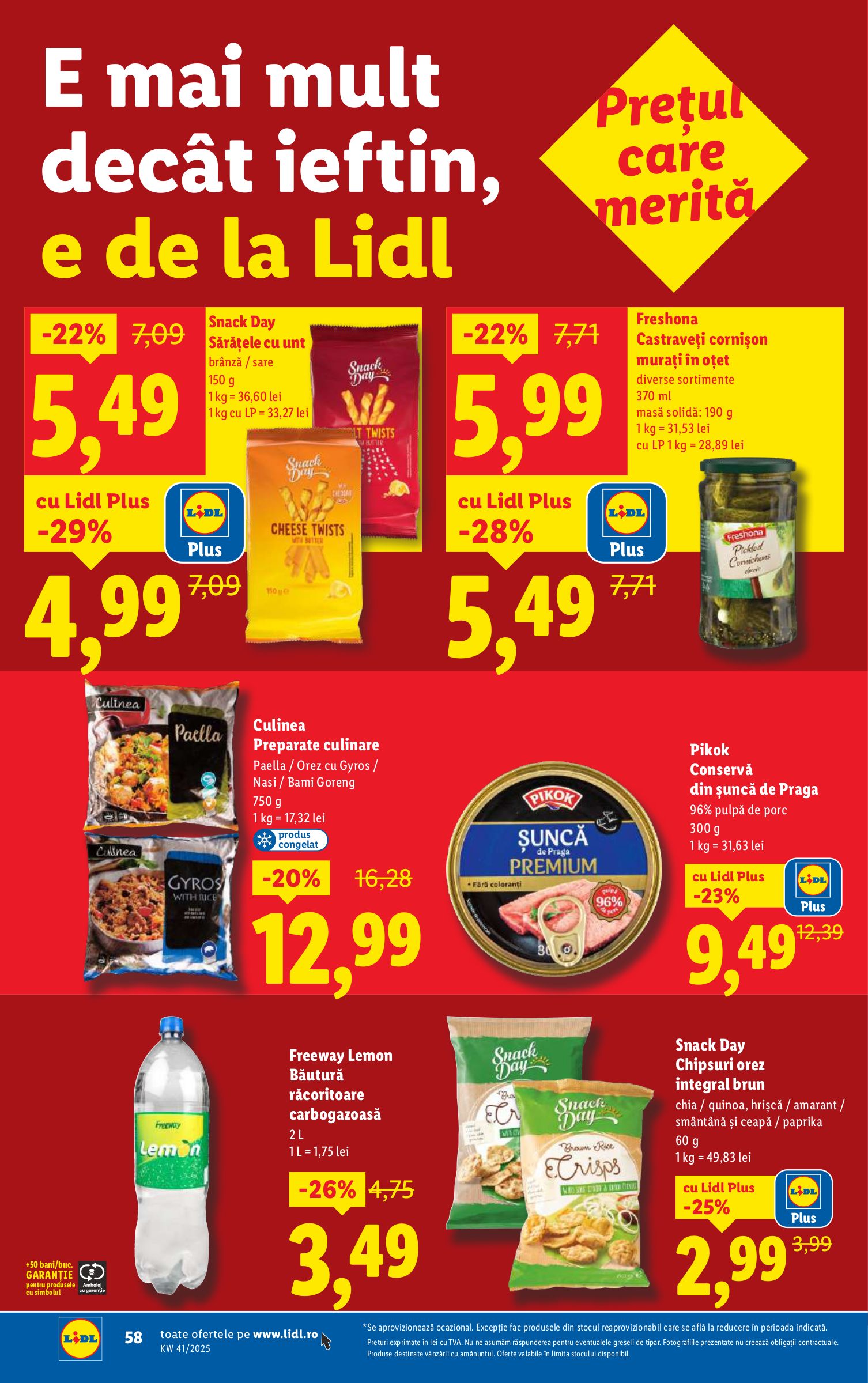 lidl - Catalog Lidl online – oferte valabile din 06.10. - page: 58 lidl - Catalog Lidl online – oferte valabile din 06.10. - page: 58
