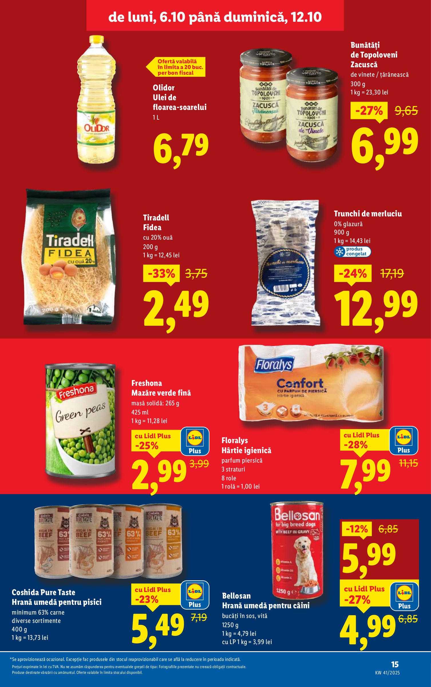 lidl - Catalog Lidl online – oferte valabile din 06.10. - page: 15 lidl - Catalog Lidl online – oferte valabile din 06.10. - page: 15