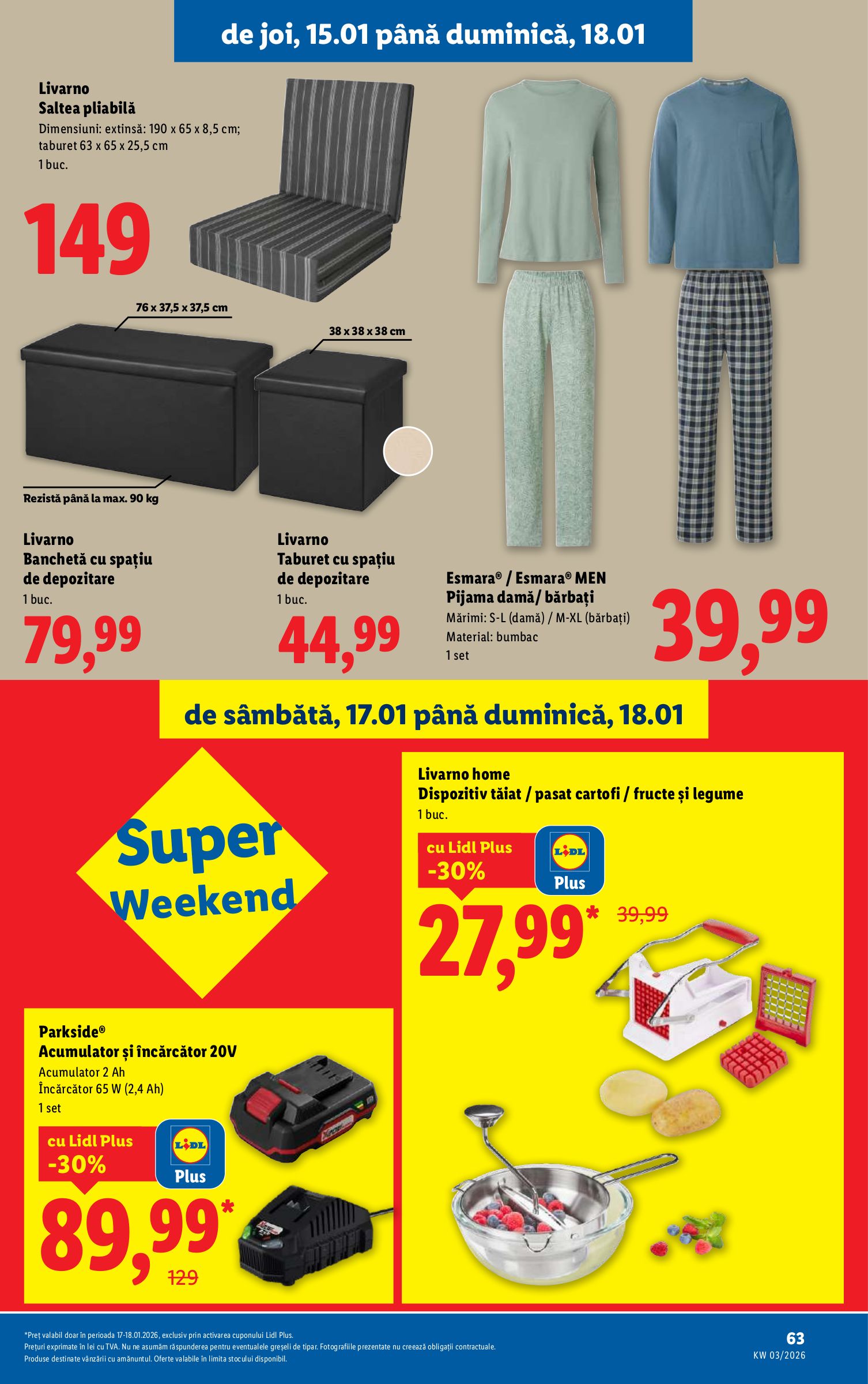 lidl - Catalog Lidl online – oferte valabile din 12.01. - page: 63