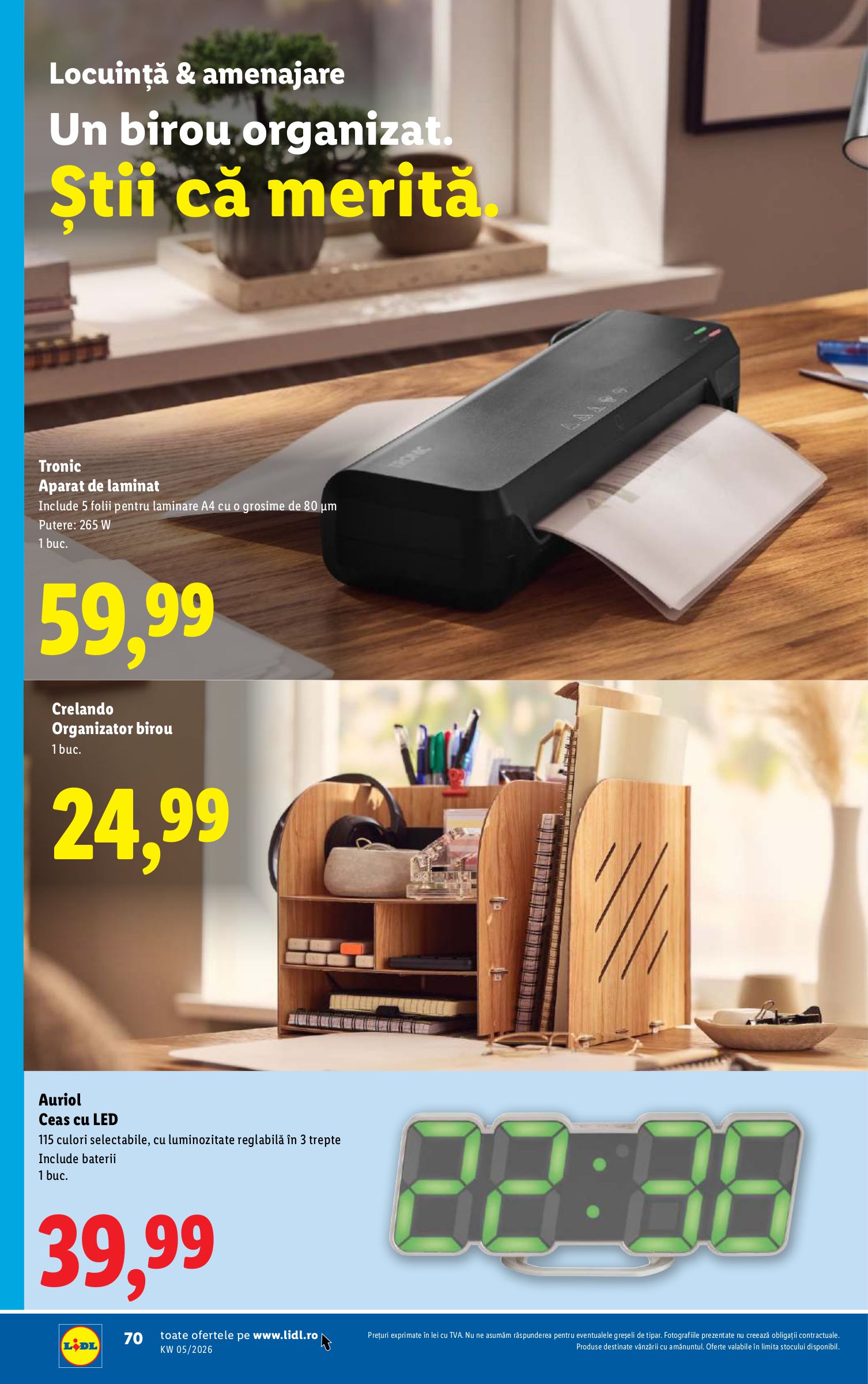 lidl - Catalog Lidl online – oferte valabile din 26.01. - page: 70