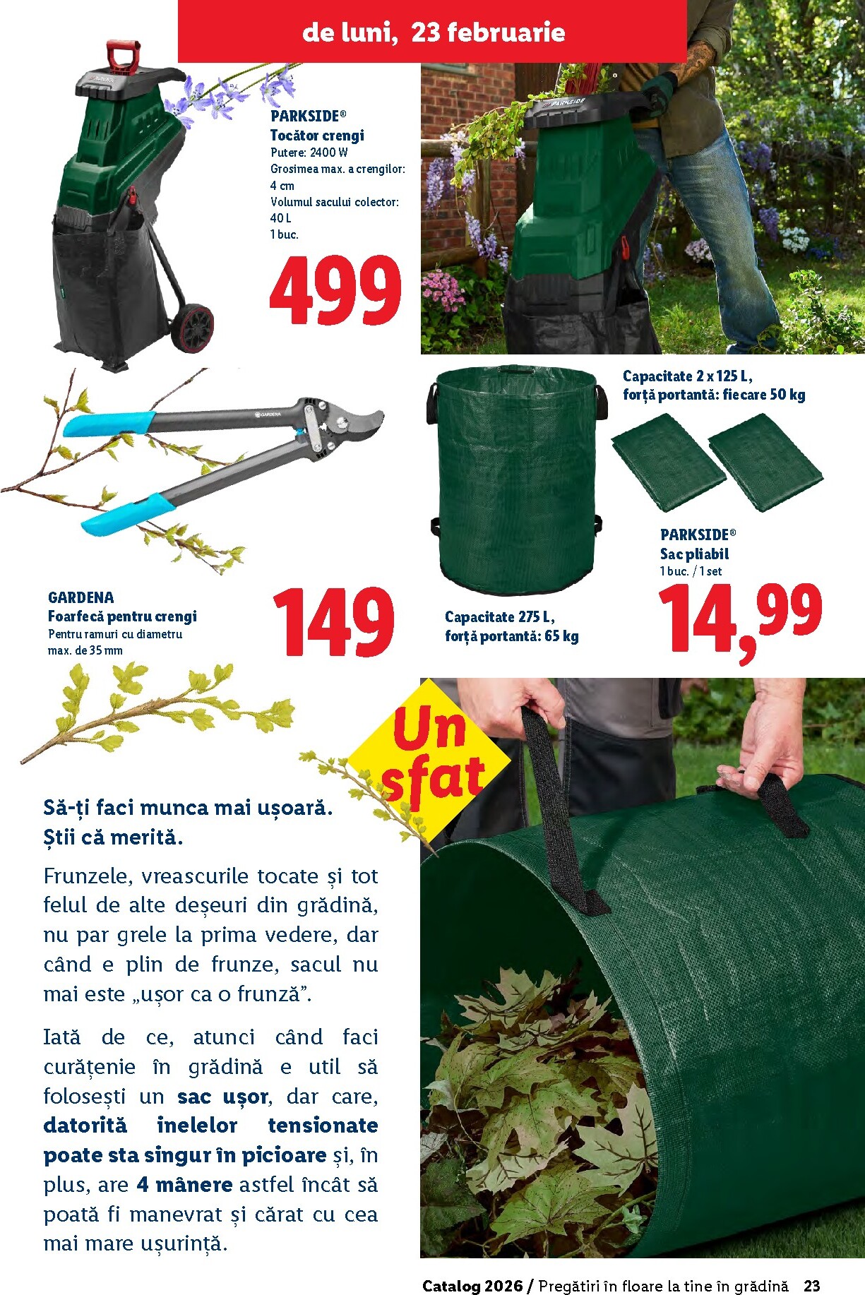 lidl - Catalog Lidl - Grădină online – oferte valabile din 26.02.2026 - page: 23