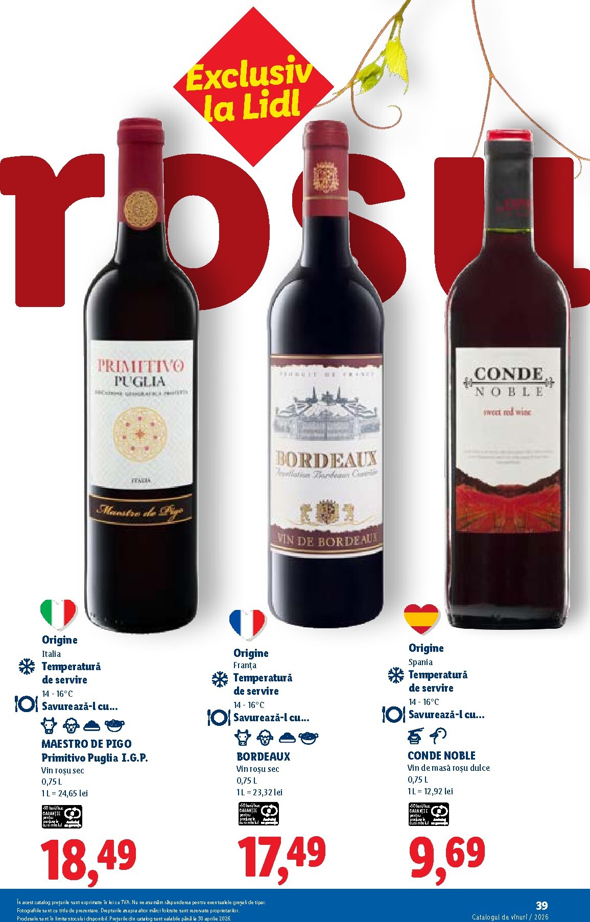 lidl - Catalog Lidl - Catalogul de Vinuri online – oferte valabile din 26.02.2026 - page: 39