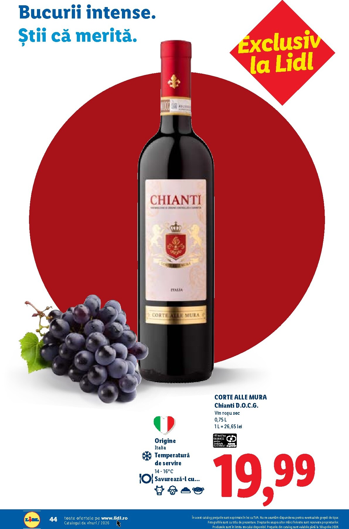 lidl - Catalog Lidl - Catalogul de Vinuri online – oferte valabile din 26.02.2026 - page: 44