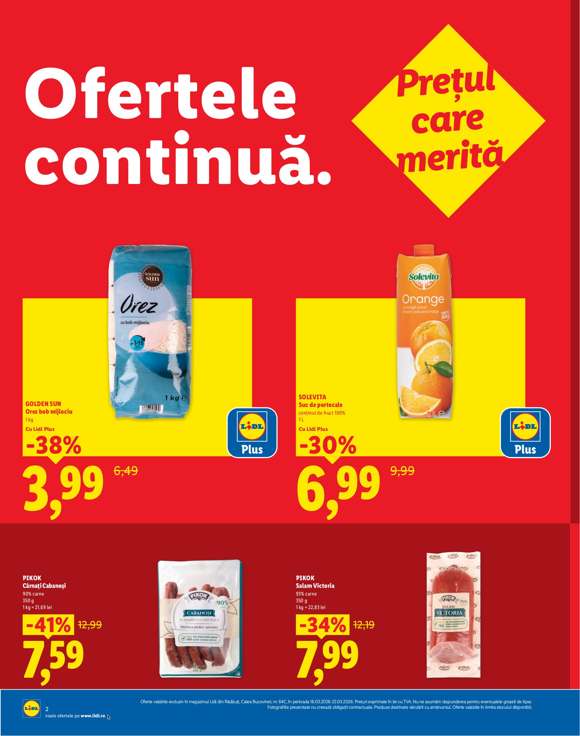 lidl - Catalog Lidl - Rădăuți online – oferte valabile din 16.03.2026 - page: 2
