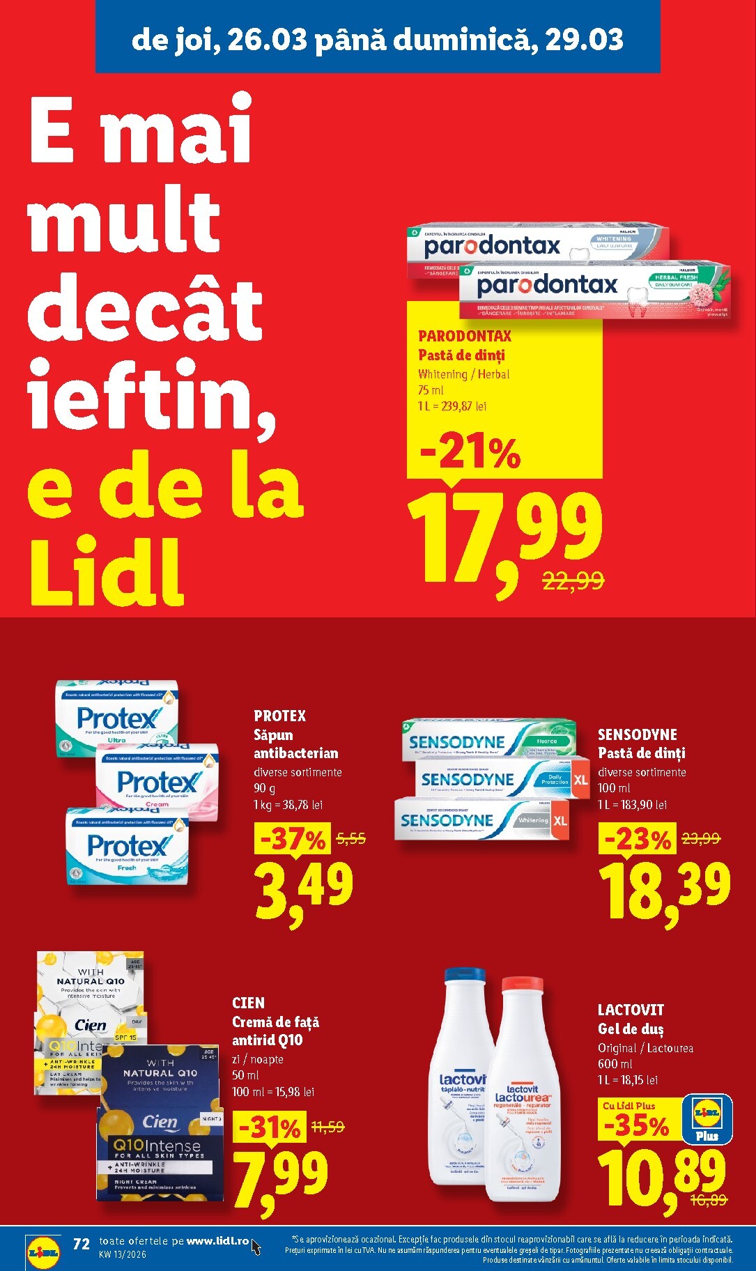 lidl - Catalog Lidl online – oferte valabile din 23.03.2026 - page: 72
