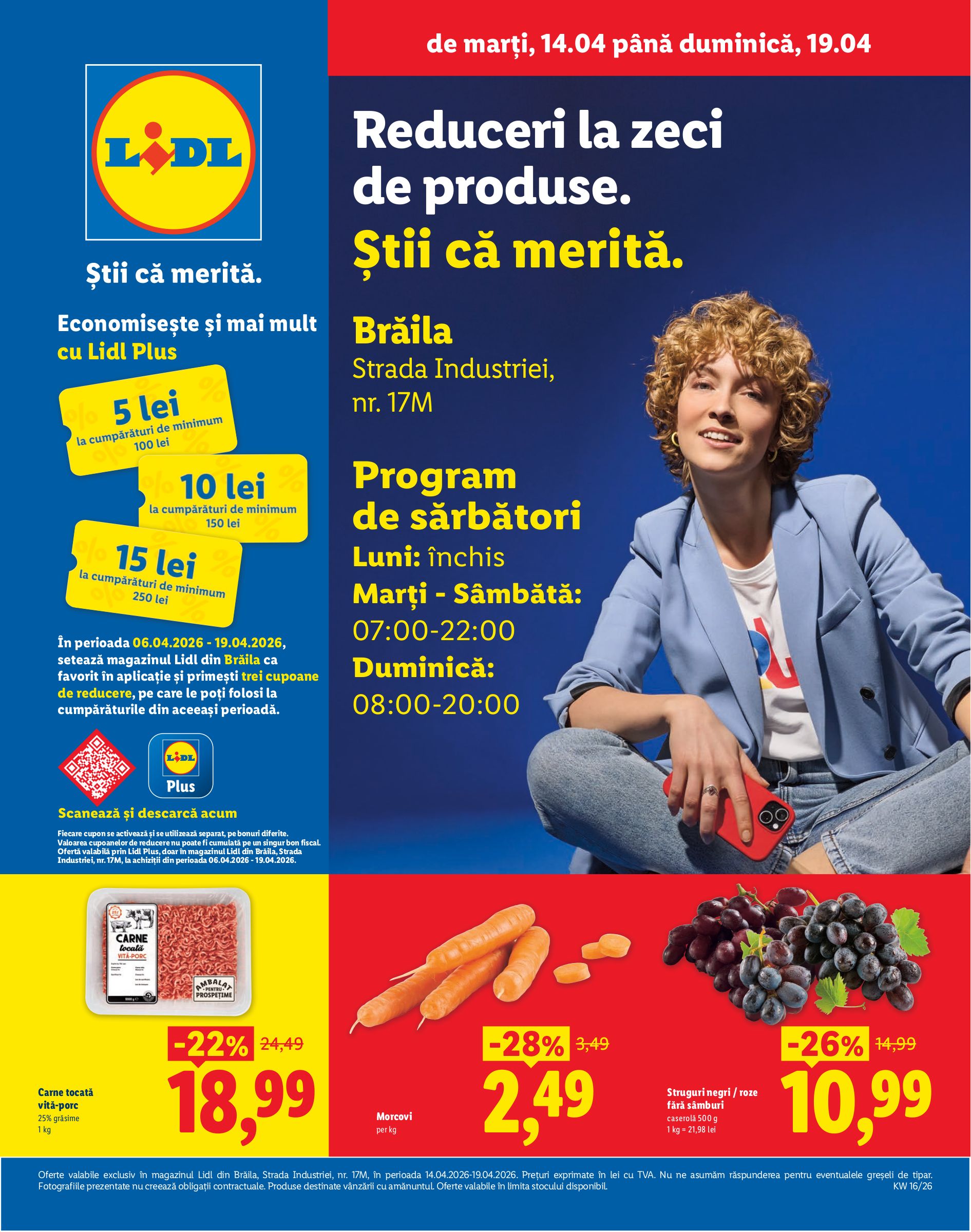 lidl - Lidl - Braila pliante pentru săptămâna viitoare de la marți 14.04.2026 până la duminică 19.04.2026