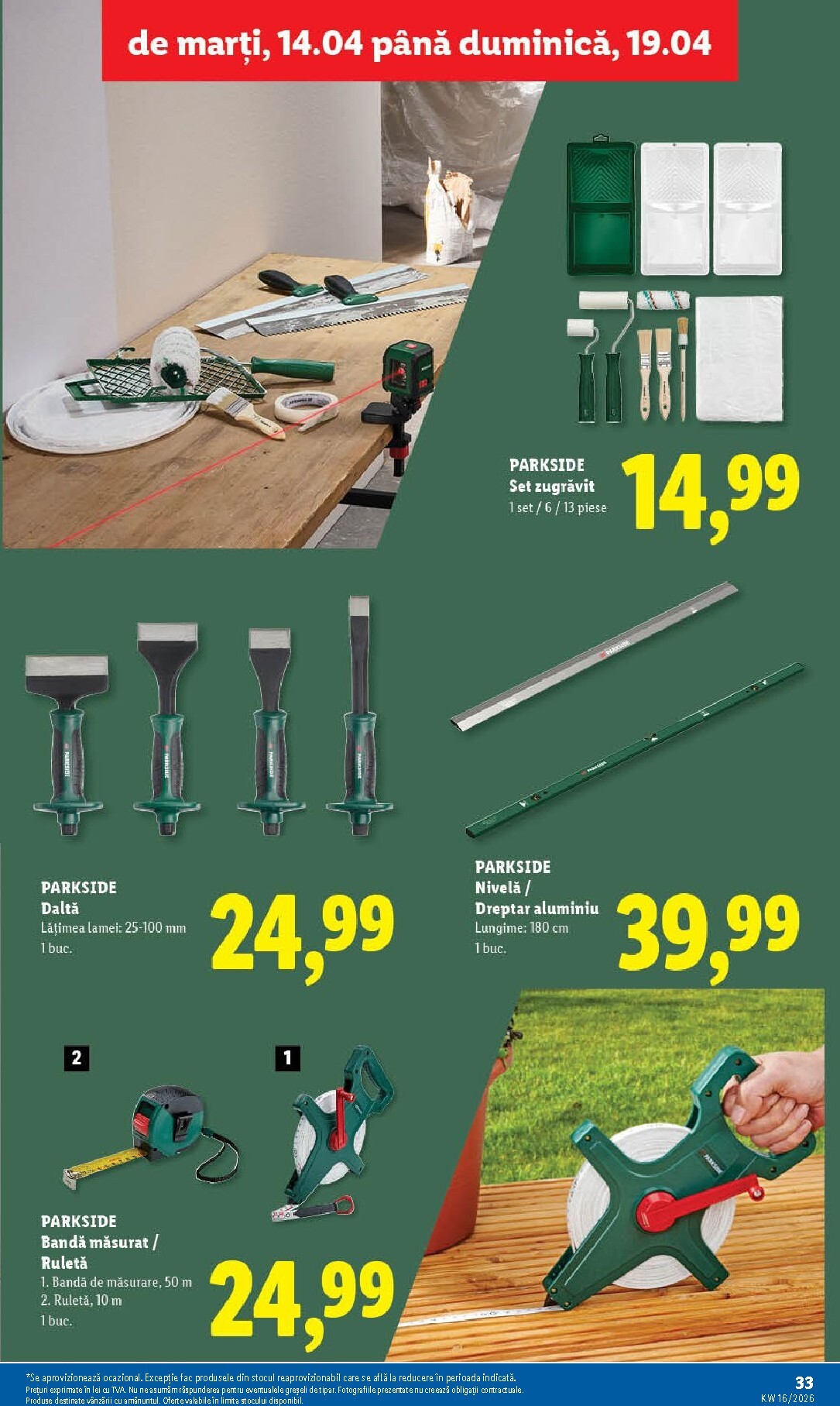 lidl - Lidl pliante pentru săptămâna viitoare de la marți 14.04.2026 până la duminică 19.04.2026 - page: 33