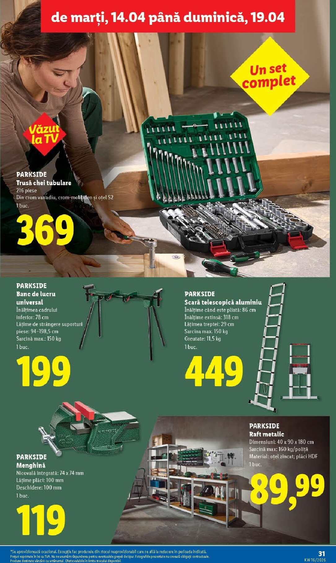 lidl - Lidl pliante pentru săptămâna viitoare de la marți 14.04.2026 până la duminică 19.04.2026 - page: 31