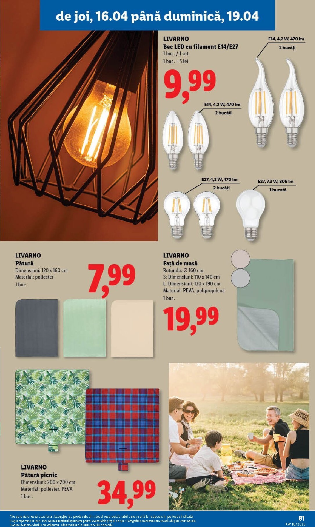 lidl - Lidl pliante pentru săptămâna viitoare de la marți 14.04.2026 până la duminică 19.04.2026 - page: 81