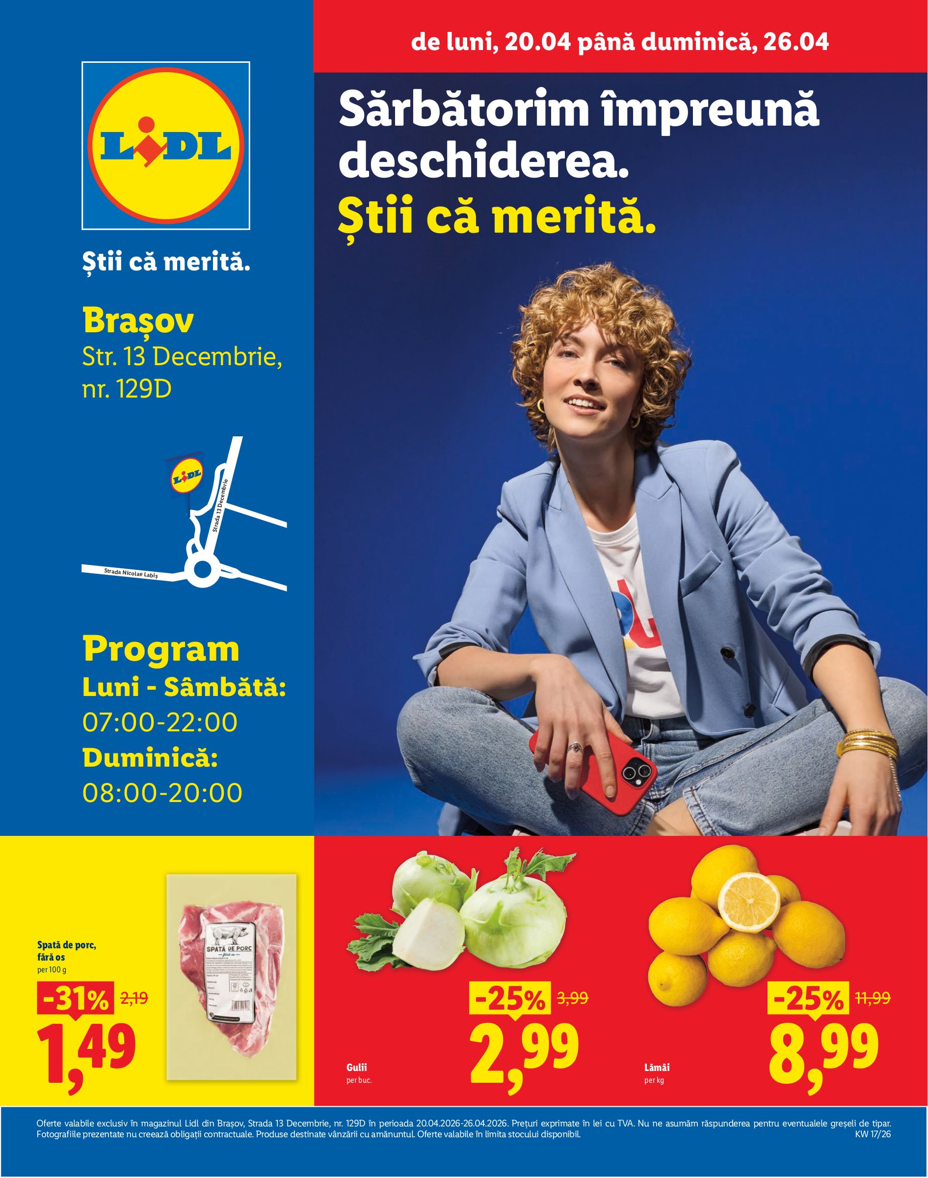 lidl - Lidl - Brasov pliante pentru săptămâna viitoare de la luni 20.04.2026 până la duminică 26.04.2026