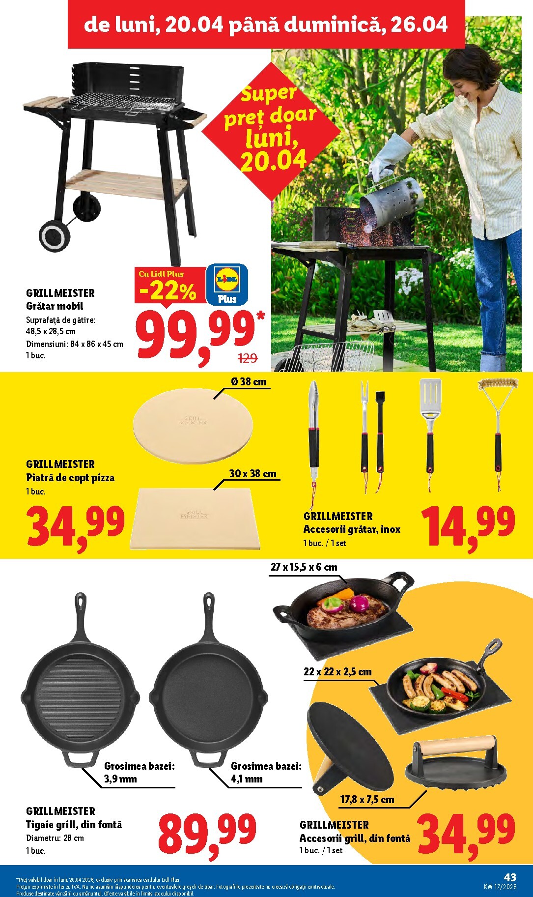 lidl - Lidl pliante pentru săptămâna viitoare de la luni 20.04.2026 până la duminică 26.04.2026 - page: 43