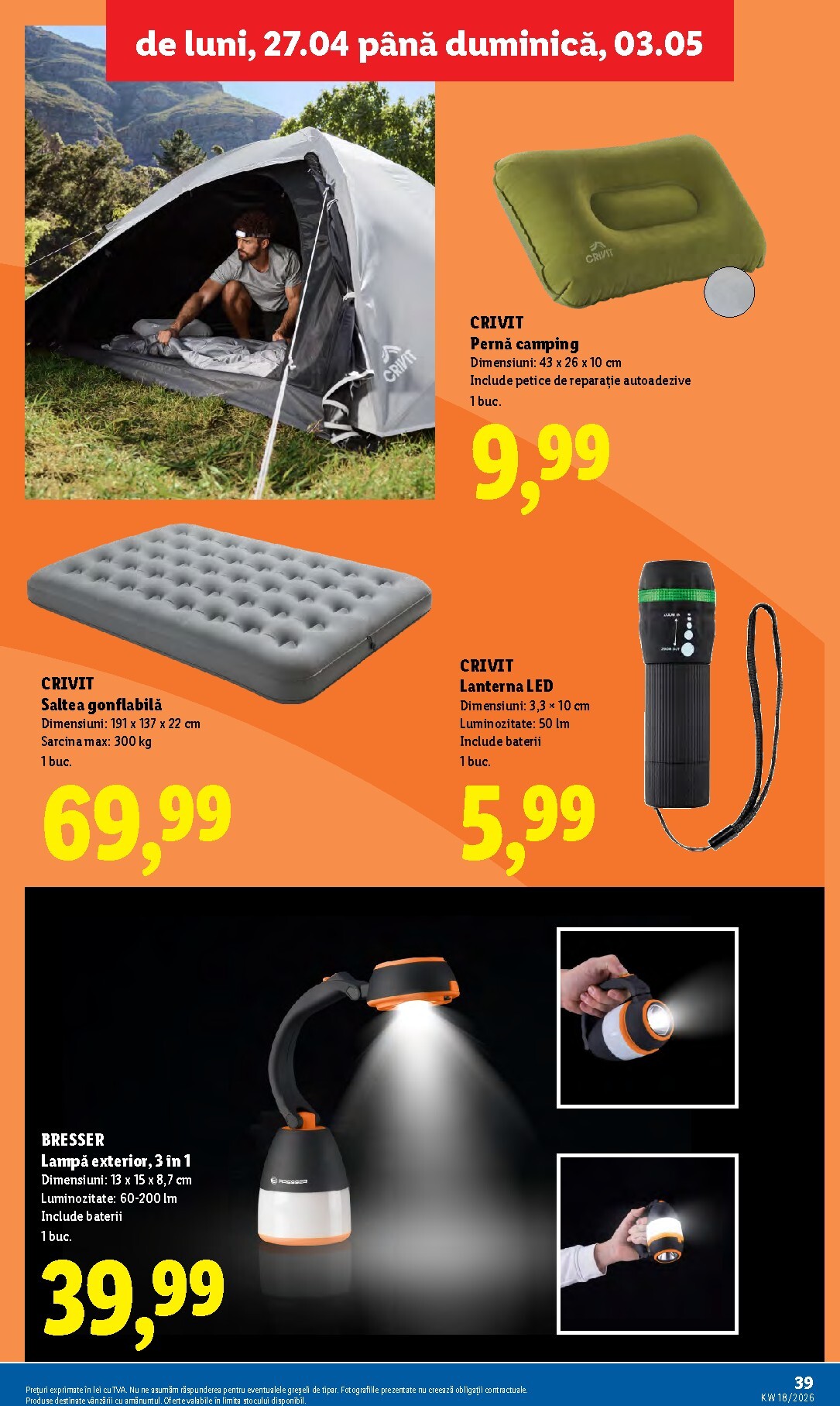 lidl - Brosura Lidl valabilă de la luni 27.04.2026 până la duminică 03.05.2026 - page: 39