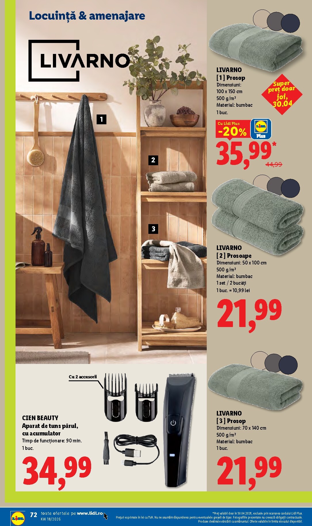 lidl - Brosura Lidl valabilă de la luni 27.04.2026 până la duminică 03.05.2026 - page: 72