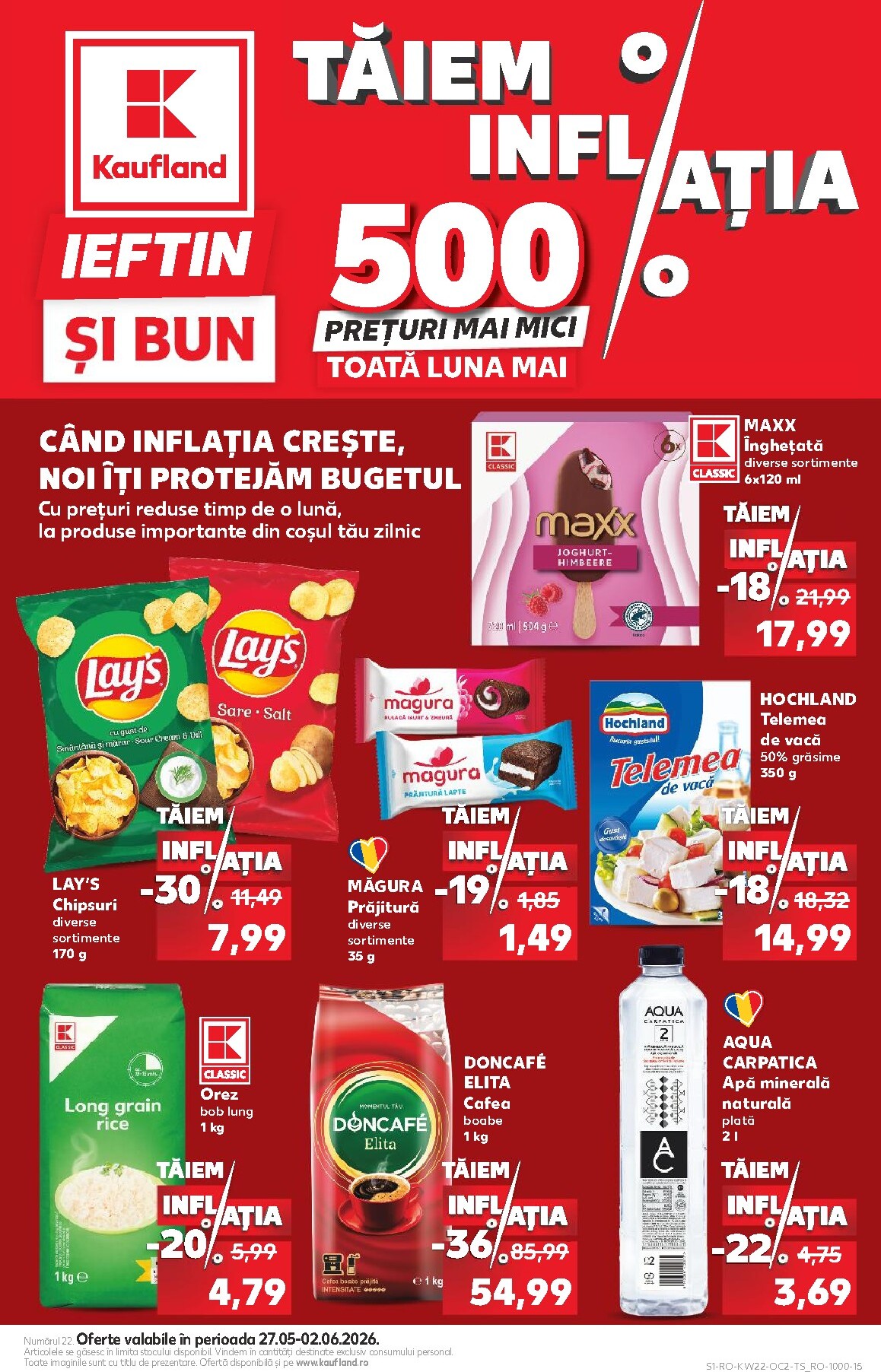 kaufland - Pliantele viitoare Kaufland valabil de la miercuri 27.05.2026 până la marți 02.06.2026
