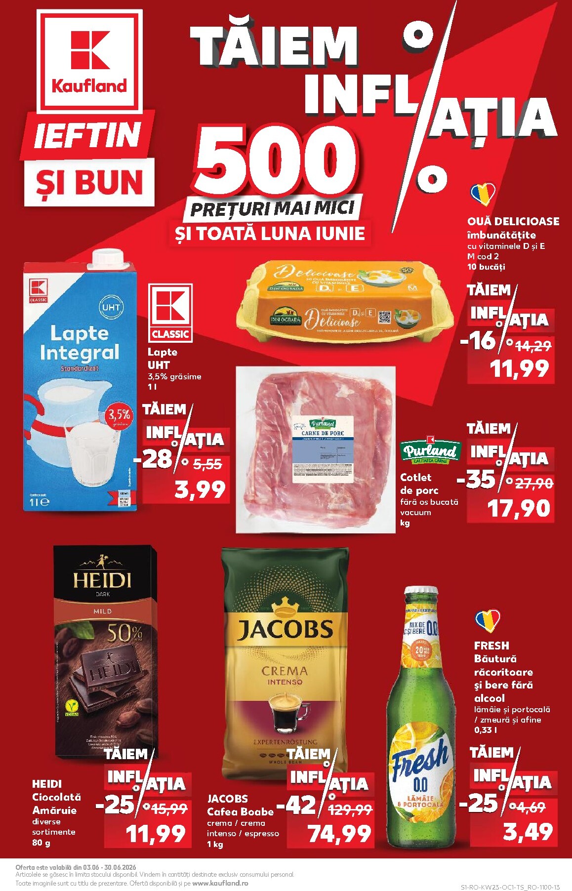 kaufland - Kaufland - Ieftin si bun pliante pentru săptămâna viitoare de la miercuri 03.06.2026 până la marți 30.06.2026