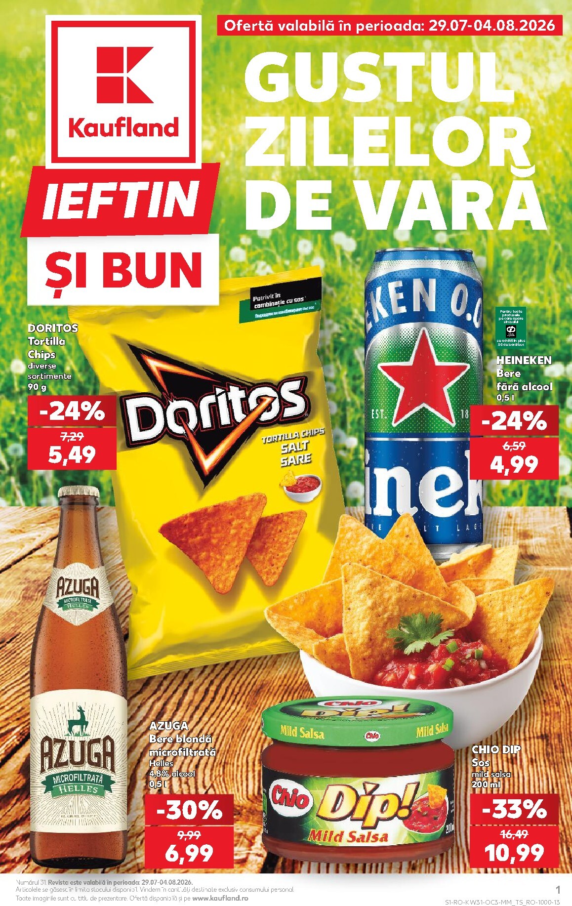 kaufland - Kaufland pliante pentru săptămâna viitoare de la miercuri 29.07.2026 până la marți 04.08.2026 - page: 1