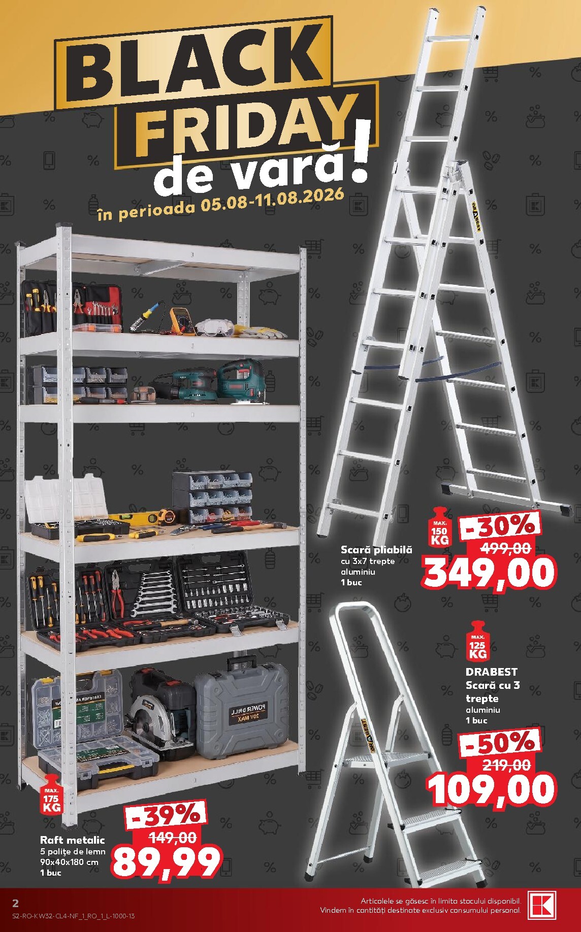 kaufland - Pliantele viitoare Kaufland - Black Friday valabil de la miercuri 05.08.2026 până la marți 11.08.2026 - page: 2