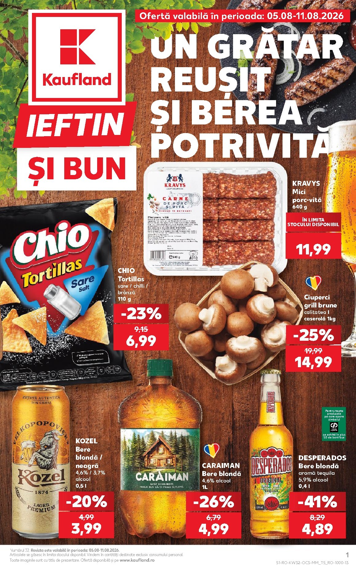 kaufland - Pliantele viitoare Kaufland - Ieftin si bun valabil de la miercuri 05.08.2026 până la marți 11.08.2026