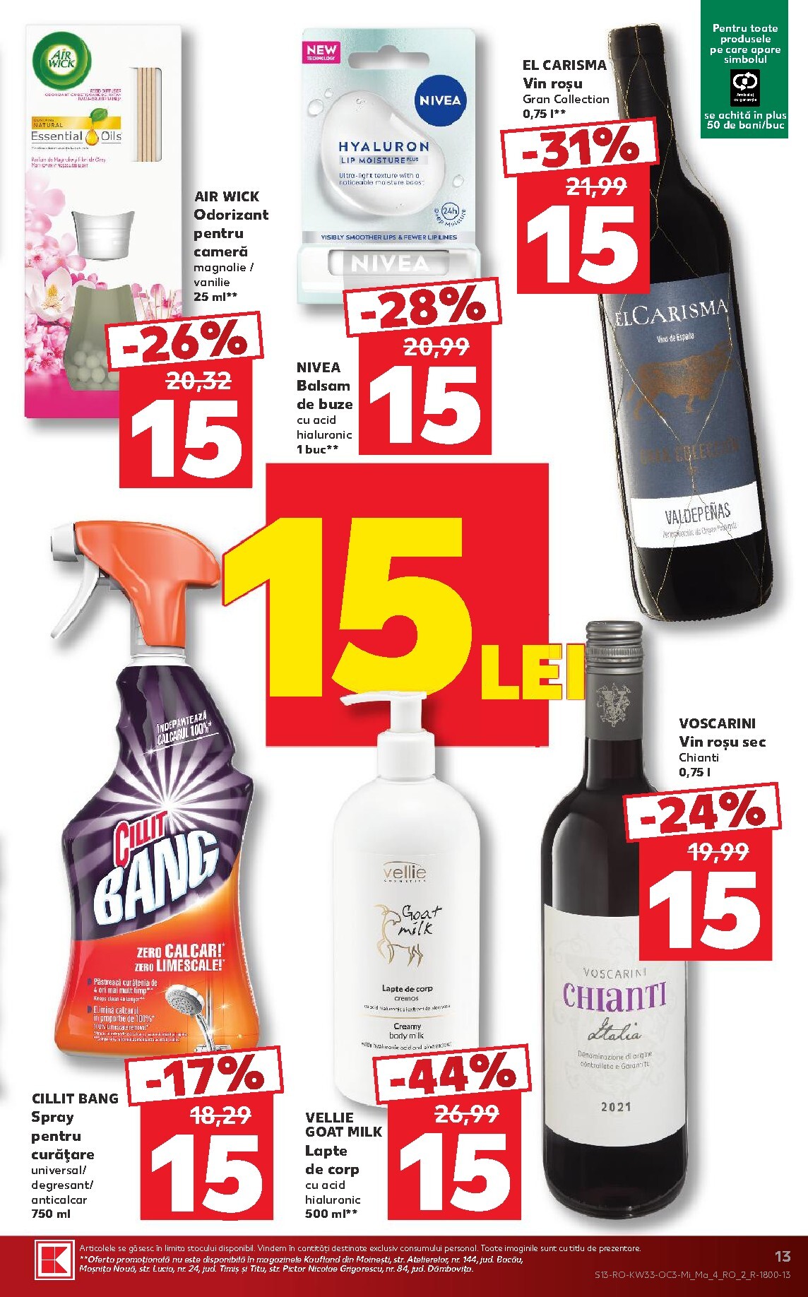kaufland - Kaufland pliante pentru săptămâna viitoare de la miercuri 12.08.2026 până la marți 18.08.2026 - page: 13